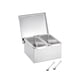 thumbnail image 1 of Organizador De Caja De Condimentos Con Tapa, Botes De Especias De Acero Inoxidable Para Cocina Casera, Dos Rejillas, 1 of 5