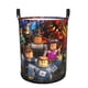 thumbnail image 1 of Roblox Cesta de lavandería de gran capacidad redonda con asa, bolsa para ropa sucia plegable, almacenamiento para dormitorio, baño y lavadero 44x35 cm, 1 of 6