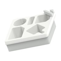 Magideal - Bandeja Portavasos Para Sofá, Funda De Silicona Para Sofá, Organizador De Sofá Portátil, Versátil Y Que Ahorra Espacio, Para Control Remoto De Tv, Beb Blanco