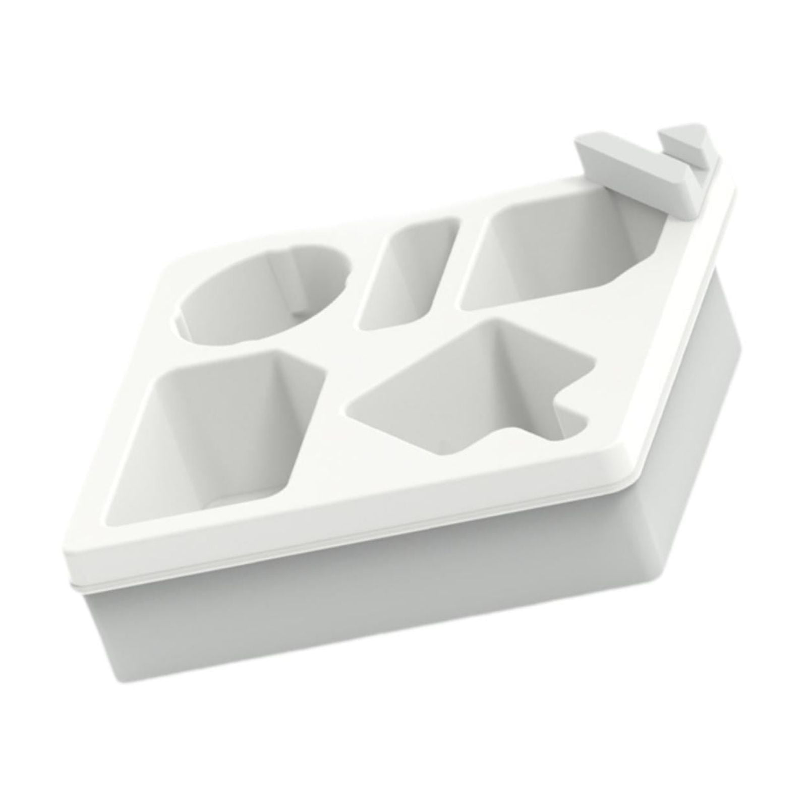 Magideal - Bandeja Portavasos Para Sofá, Funda De Silicona Para Sofá, Organizador De Sofá Portátil, Versátil Y Que Ahorra Espacio, Para Control Remoto De Tv, Beb Blanco