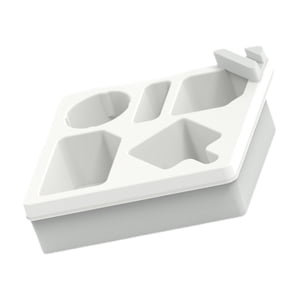 Magideal - Bandeja Portavasos Para Sofá, Funda De Silicona Para Sofá, Organizador De Sofá Portátil, Versátil Y Que Ahorra Espacio, Para Control Remoto De Tv, Beb Blanco