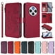 thumbnail image 3 of Funda Cartera Mariposa para [Xiaomi Redmi 14R] con Soporte y Cremallera Rojo, 3 of 6
