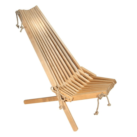 Silla Finlandesa Abedul Castaño Claro Aceitado / Silla, Reposera Terraza