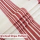 thumbnail image 3 of Cortinas DriftAway estilo farmhouse, mezcla de lino, rayas verticales rojas, 160 cm, 3 of 8