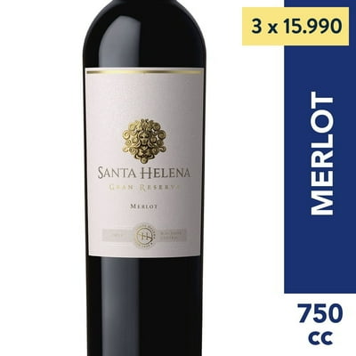 Vino Tinto Merlot Gran Reserva 13° Botella 750 Cc Santa Helena