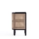 thumbnail image 4 of Mesa lateral de noche Manhattan Comfort Versailles de ratán negro, 4 of 8