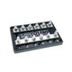 thumbnail image 1 of Bloque de fusibles SMD de 6 posiciones negro aluminio de alta resistencia, 1 of 7
