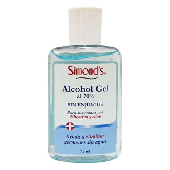 Alcohol Gel Botella, 75 ml