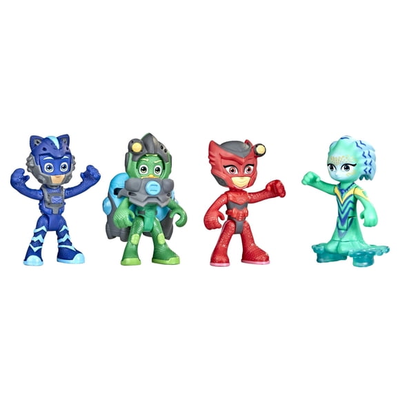 Figura de Acción Pj Masks Set 4 figuras Misión Acuática