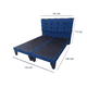 thumbnail image 2 of Cama Dos Plazas Con Respaldo y bases divididas de 150 X 190cm Tapizada en Lino Azul Oscuro, 2 of 6