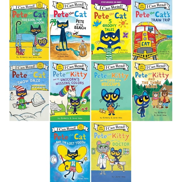 Colección de libros Set My First I Can Read Pete the Cat x10