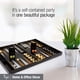 thumbnail image 5 of Set de Backgammon Elegante TIZO 18” Negro Lucita con Cierre Magnético, 5 of 7