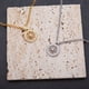 thumbnail image 5 of Collar con colgante de brújula, joyería con circonita cúbica bañada en oro de 18 quilates, ideal como regalo para una estancia inolvidable. Plata., 5 of 7