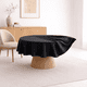 thumbnail image 1 of Mantel De Mesa Redondo Tela Hule Antimancha Impermeable Negro Az, 1 of 10
