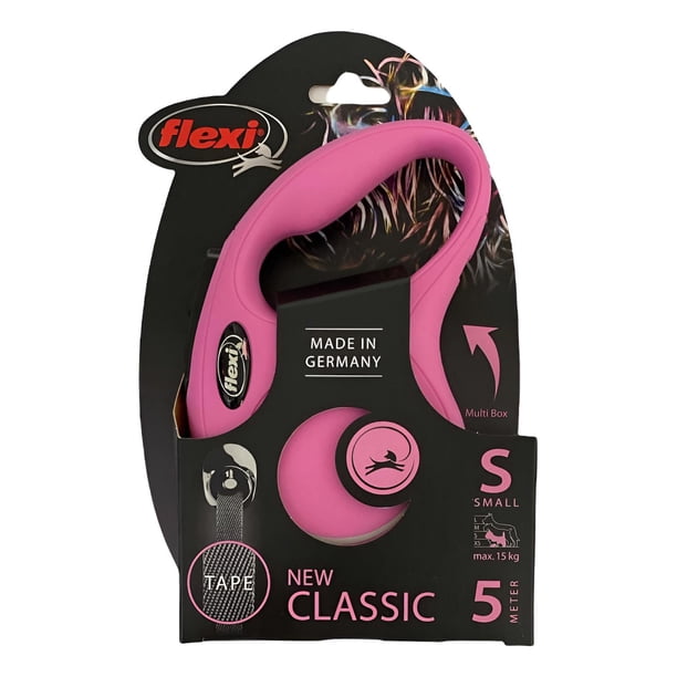 Correa Retráctil Para Perro Flexi Classic Talla S Max. 15kg rosa