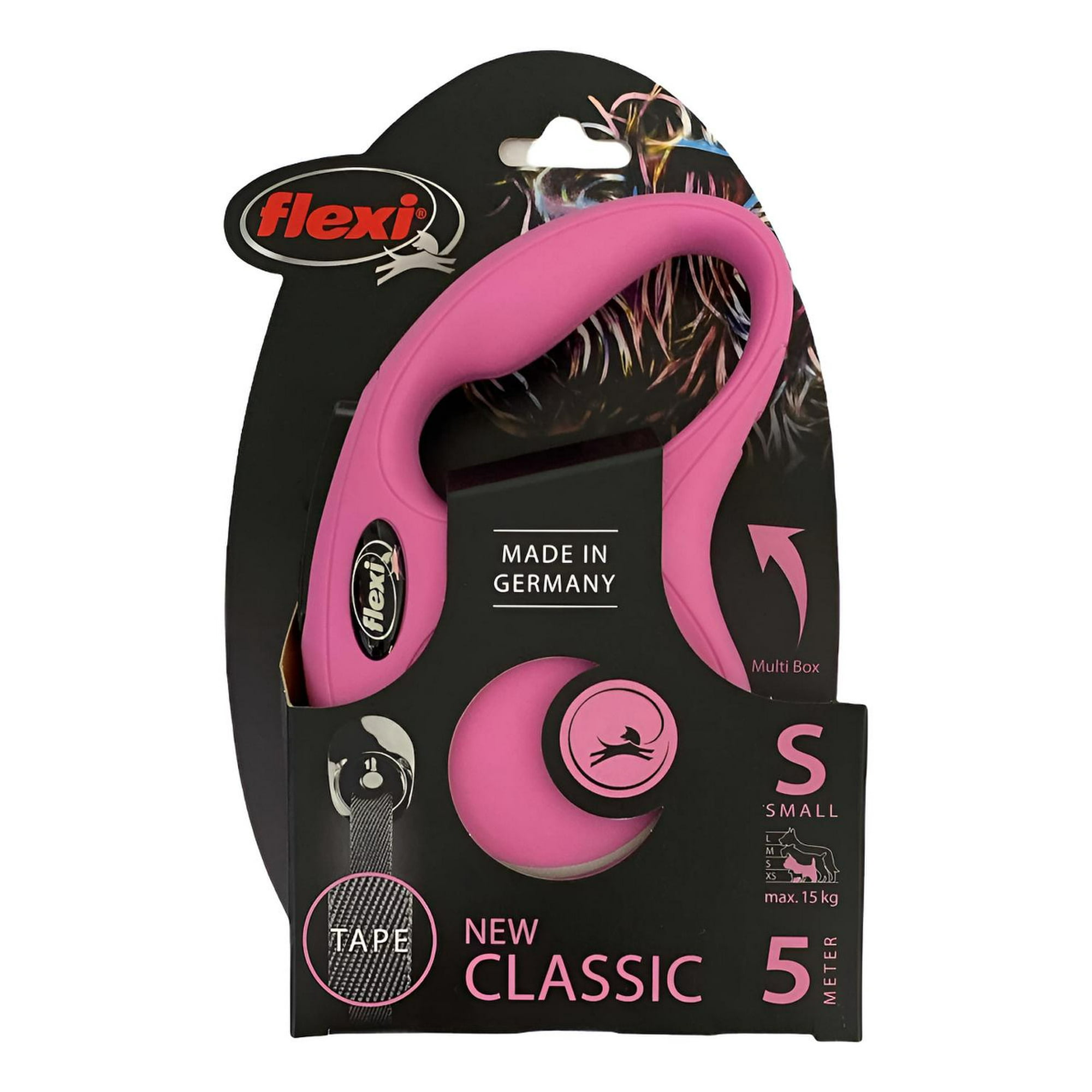 Correa Retráctil Para Perro Flexi Classic Talla S Max. 15kg Rosa