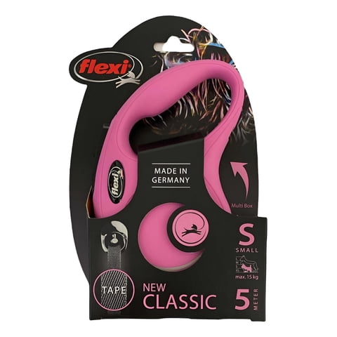 Correa Retráctil Para Perro Flexi Classic Talla S Max. 15Kg Rosa