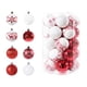 thumbnail image 2 of 34x Adornos de bolas de Navidad, Bolas decorativas de Navidad, Bolas colgantes para árboles de Navidad, Juego de adornos para decoración de árboles de oro rojo, 2 of 5