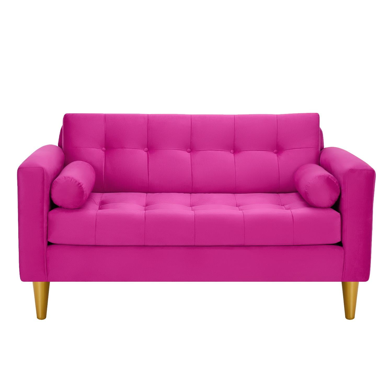 Bodevir - Sofa Retro 2c Felpa 01 Fucsia