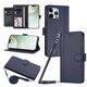 thumbnail image 1 of Funda Tipo Libro para iPhone 13 Pro Max con Ranuras para Tarjetas, Azul, 1 of 6