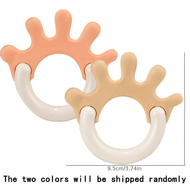 Baby Soft Rubber Rattles, Safe To Chew And Can Be Boiled And Sterilized, Without Peculiar Smell