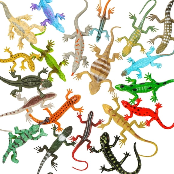 Figuras Lagarto Dt1361us 20 Piezas Plástico 20 Cm Realista