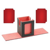 Bothyi - Caja De Baraja De Cartas Coleccionables Para Juego De Cartas De Béisbol, Organizador De Tarjetas Con Capacidad Para Más De 100 Cartas, Color Rojo
