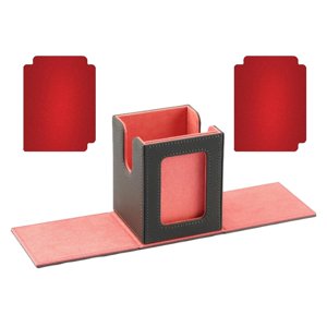 Bothyi - Caja De Baraja De Cartas Coleccionables Para Juego De Cartas De Béisbol, Organizador De Tarjetas Con Capacidad Para Más De 100 Cartas, Color Rojo