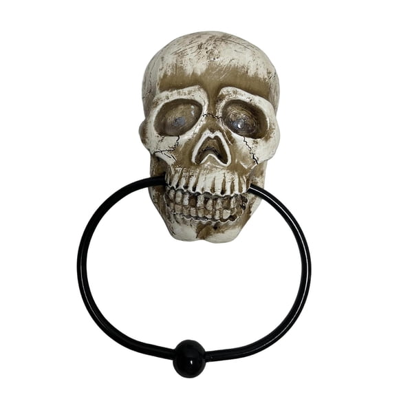 Divertido Aldaba De Puerta Con Calavera Iluminada Decoración De Halloween Para Interior Y Exterior