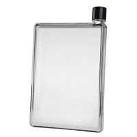 Bothyi - Botella De Agua Plana Cuerpo Transparente A Prueba De Fugas Para Deportes De Camping 350Ml