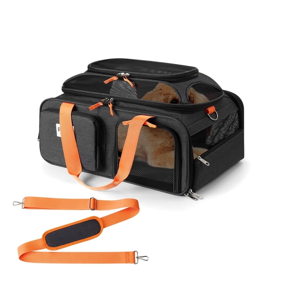 Transportadora para mascotas pidipiti 48 × 33 × 23 cm, expandible, 10 kg