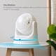 thumbnail image 2 of Ventilador de escritorio IRIS USA WOOZOO con control remoto, 3 velocidades, alcance de aire de 14 m, 2 of 7