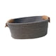 thumbnail image 4 of Cesta de almacenamiento tejida de algodón, cesta de frutas, práctica cesta de Picnic, cesta de Picnic para aperitivos, frutas, vacaciones, granja, año Gris S, 4 of 5