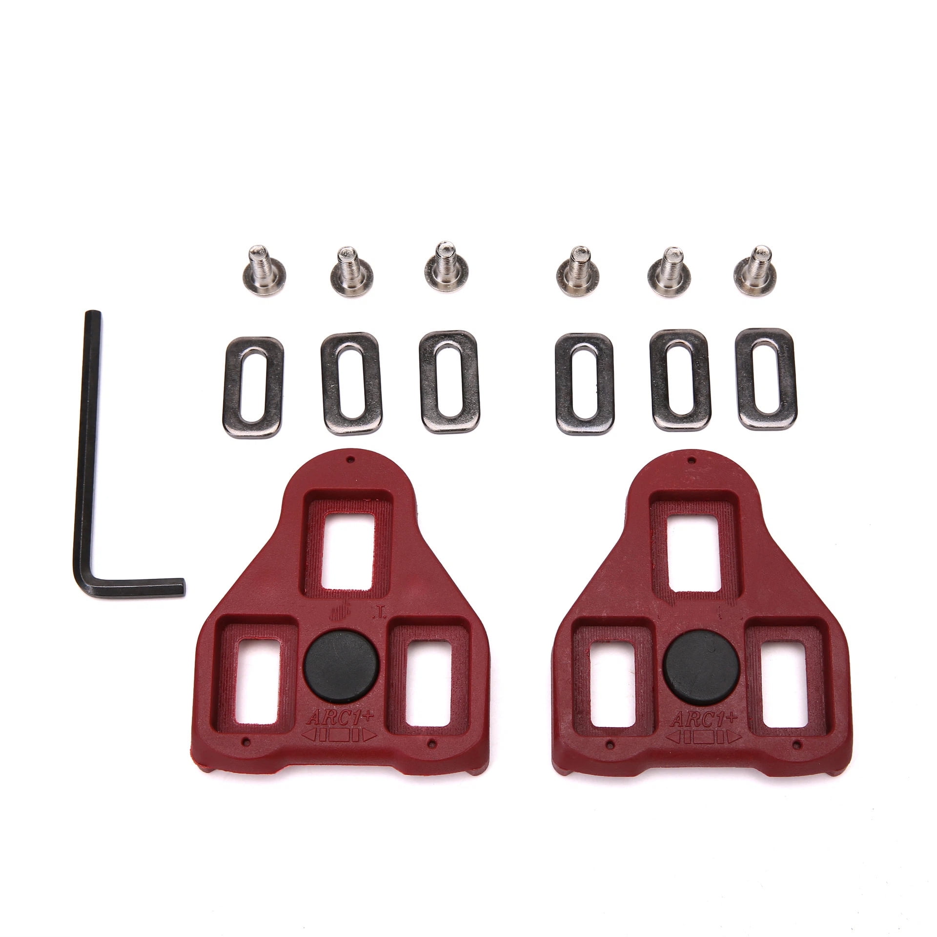 Xusx111 - Cleats De Bicicleta - (par) Reemplazo 3cleat Set Para Pedales De Bicicleta De 3 Pernos, Cleats Rojos Duraderos Para Calzado De Ciclismo De Carretera E Interior (excluyendo Los Zapatos)