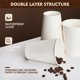 thumbnail image 5 of Vasos de café desechables de papel YEEHAW, 240 ml, 1000 unidades, color blanco, 5 of 7