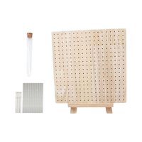 Bothyi - Juego De Tablero De Bloqueo, Soporte De Gancho Sólido Para Tejer A Mano, Costura Diy Para Principiantes