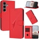thumbnail image 1 of Funda Cartera Fibra de Carbono para Samsung Galaxy S25 Plus con Soporte y Cierre Magnético Rojo, 1 of 6