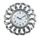 thumbnail image 3 of Reloj De Pared Retro Silencioso Elegante Decorativo Para Decoración Comedor Restaurante Plata, 3 of 5