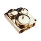 thumbnail image 1 of 3 Platos Compactos Para Decoración De Uñas Con Tapa Para Uso Doméstico, Chapado En Oro., 1 of 5