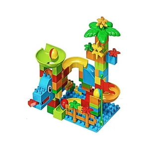 Genérico - Juego Bloques Construccion Tobogan De Pelotas Didactico 102P