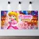 thumbnail image 2 of Princesa Peach Fondo Temático Pancarta Suministros de Decoración para Fiesta de Cumpleaños, Decoración de Fondo de Fiesta Personalizado,150x90cm, 2 of 6