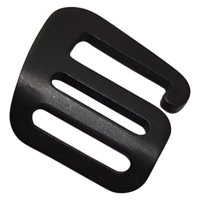 Magideal - Hebillas Deslizantes De Ajustables De 25Mm, Aluminio Para , Correa Para Equipaje, Para Exteriores, Clip De Hebilla Pa , Negro Izquierdo Izquierda Negra