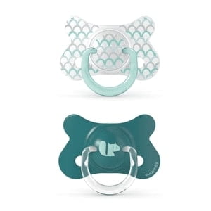 Suavinex - Chupetes Fusion Memories Azul Con Tetina Anatomica De Silicona +18 Meses