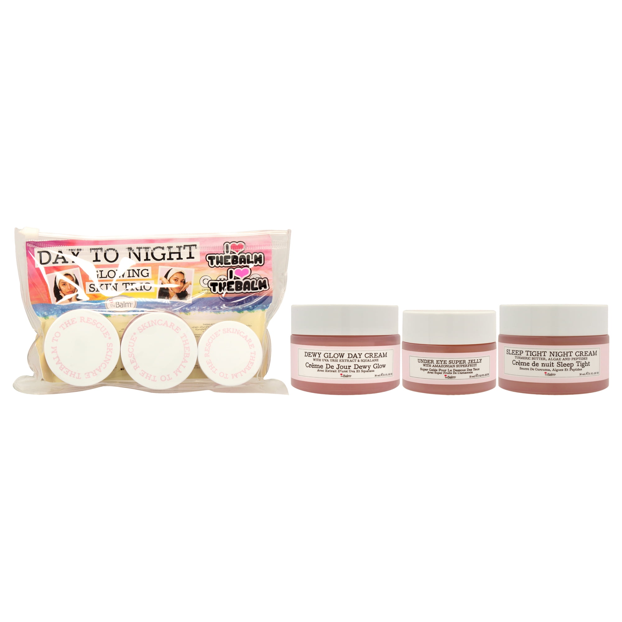Set Cuidado Facial The Balm Trío Para Piel Radiante Día Y Noche Mujer