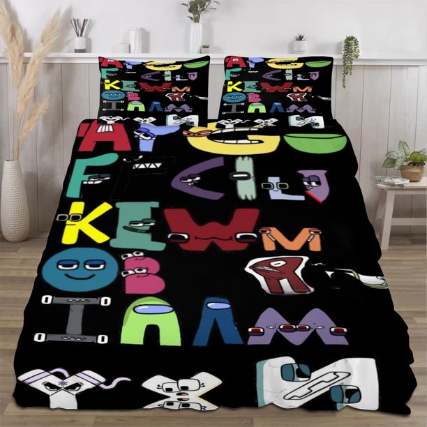 Alphabet Lore Quilts for Queen Bed Bedspreads,Soft Bed Quilt Lightweight Bedspread,Quilted Coverlet 3 Piece Bed Sheets