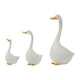 thumbnail image 2 of 3 Estatuas De Pato, Esculturas De Jardín De Resina Blanca Para Escritorio, Balcón, Mueble De TV, 2 of 5
