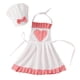 thumbnail image 2 of Delantal De Disfraz De Chef Para Bebé, Gorro De Cocinero, Accesorio De Fotografía Suave Para Bebé Para Cocinar A Niña L, 2 of 5