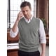 thumbnail image 4 of INSPIRE CHIC Chaleco de Punto para Hombre Cuello en V Casual Sin Mangas Top L Gris, 4 of 6