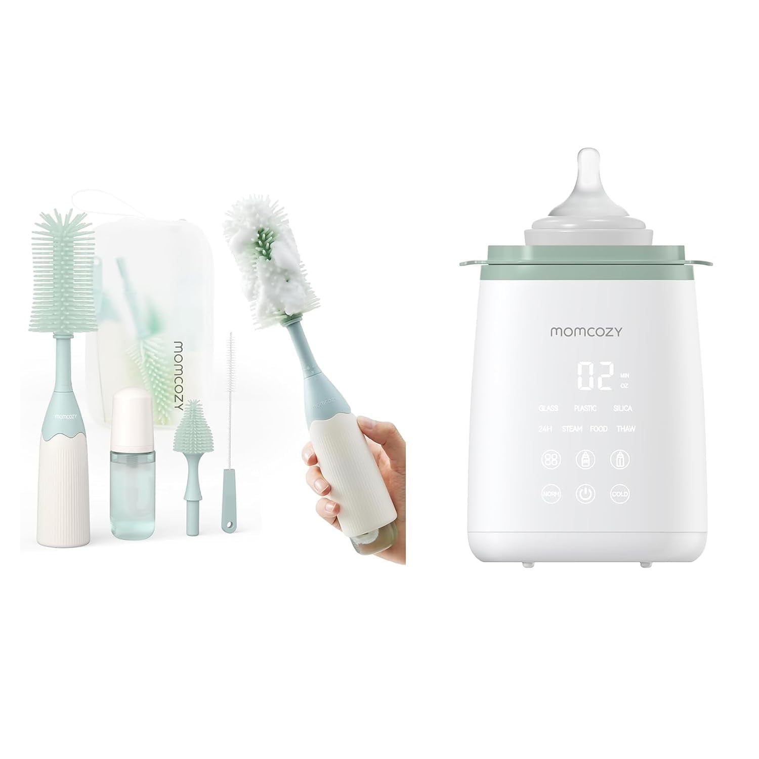 Kit Calentador De Biberones Momcozy 6-en-1 Control De Temperatura Inteligente