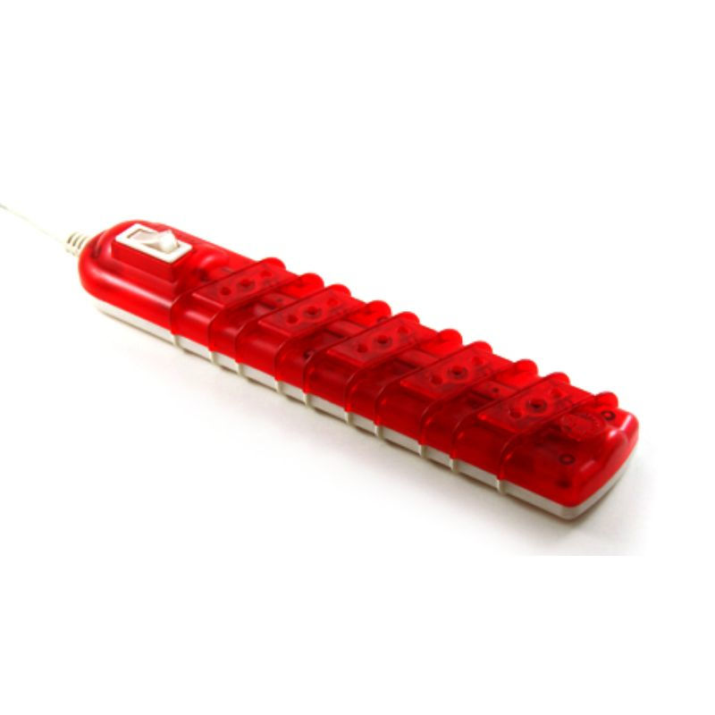 Rema - Alargador 5 Posiciones 3 Metros Blanco/Rojo Transparente